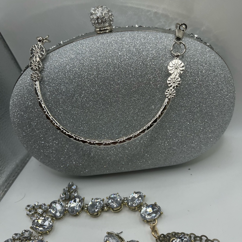Crystal Clutch Purse Jeweled Purses Rhinestone Clutch for Women Bling. - Picture 5 of 11